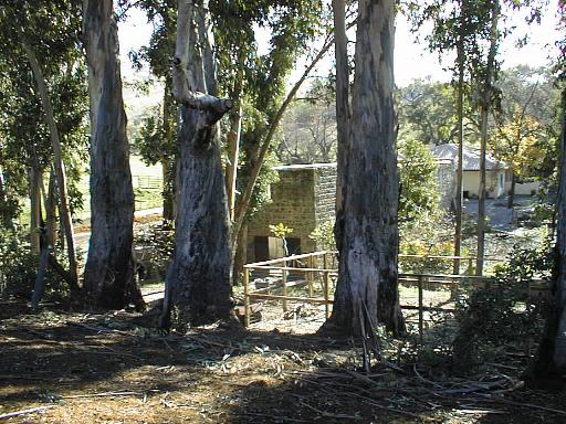 Remnants of the stone winery building